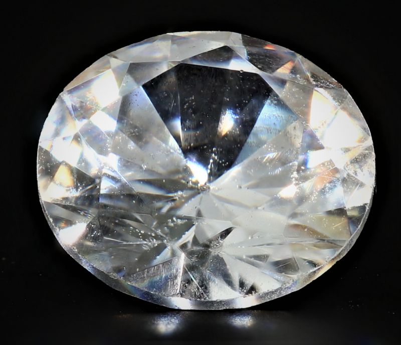 031733 Natural American Diamond Gemstone (White Zircon) - 4.55 Carat Weight - Origin USA