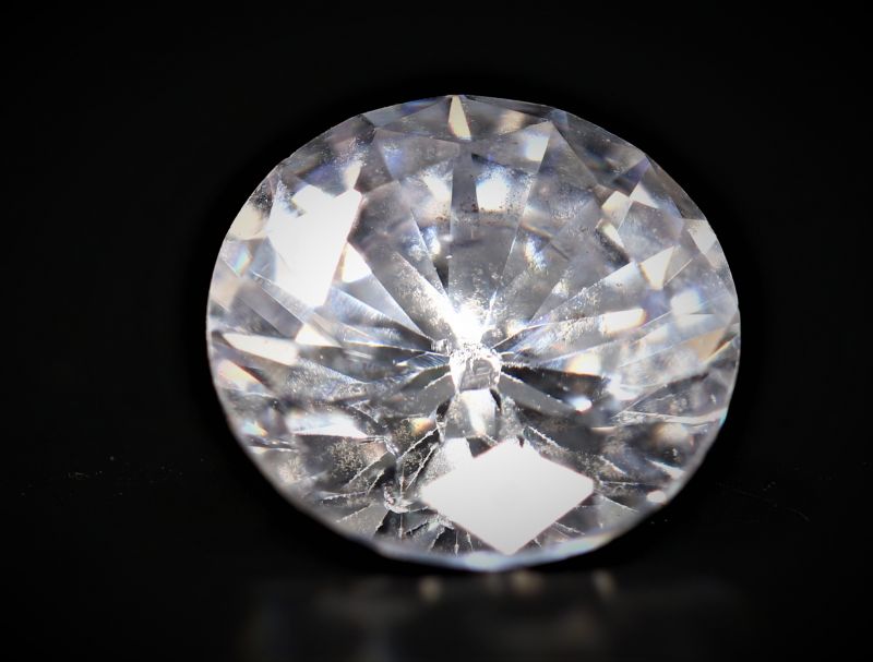 872019 Natural American Diamond Gemstone (White Zircon) - 11.00 Carat Weight - Origin USA