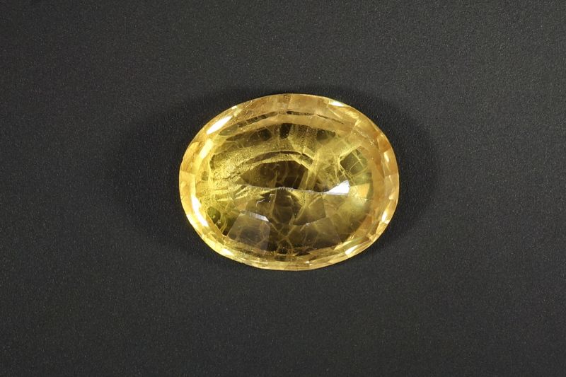 Yellow Sapphire Gemstone  Pukhraj Stone  6.50 Carat Weight  Origin Thailand 722008