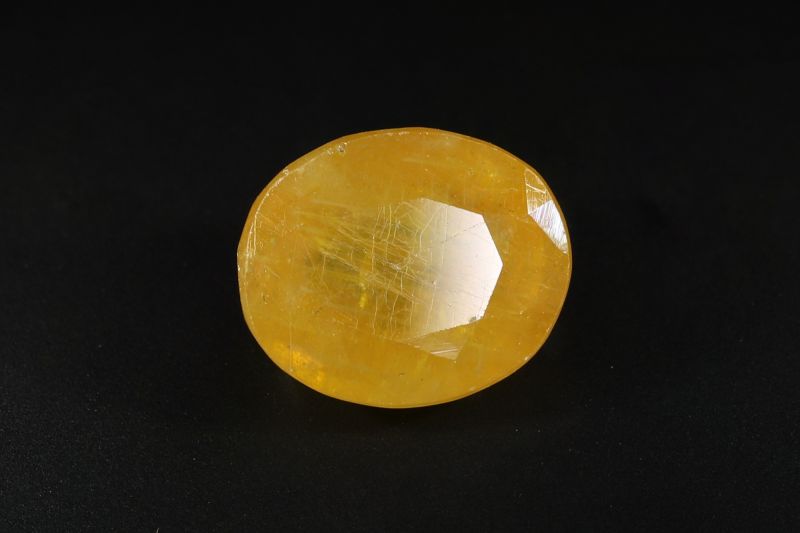Yellow Sapphire Gemstone  Pukhraj Ratan  9.00 Carat Weight  Origin Thailand 742001