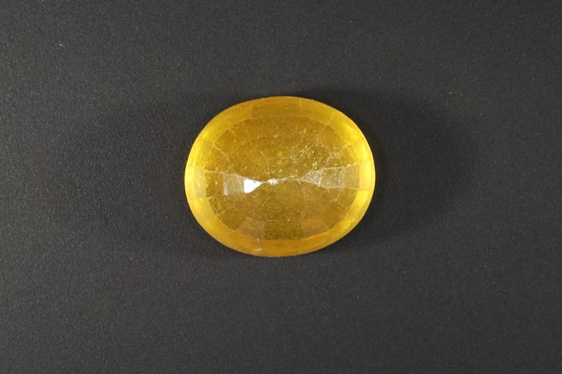 Yellow Sapphire Gemstone  Pukhraj Ratan 6.50 Carat Weight  Origin Thailand 742007