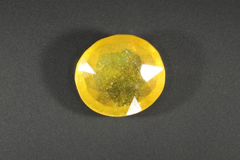 Yellow Sapphire Gemstone  Pukhraj Ratan  6.00 Carat Weight  Origin Thailand 742009