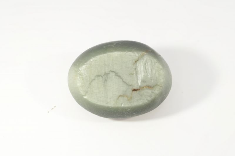 822006 Natural Cats Eye Gemstone (Lehsunia) - 7 Carat Weight - Origin India