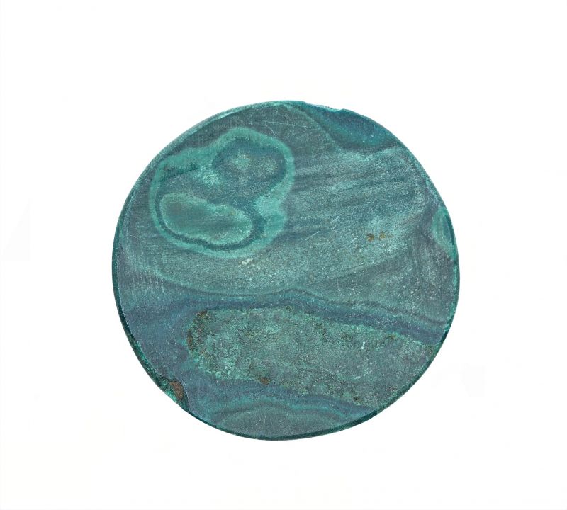 71712 Certified Malachite (Kidney) 36.8 Carat Weight Origin India