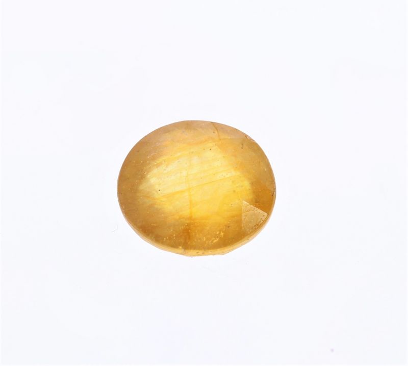 Yellow Sapphire stone  Pukhraj Ratan 4.1 Carat Weight Origin Sri Lanka 131717