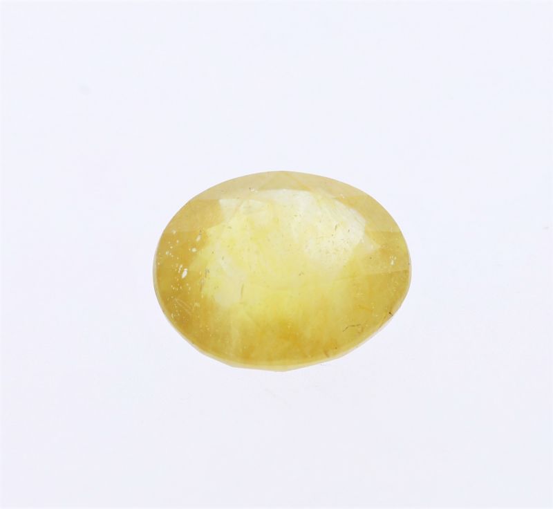 Yellow Sapphire stone  Pukhraj Ratan  5.25 Carat Weight  Origin Sri Lanka 131732