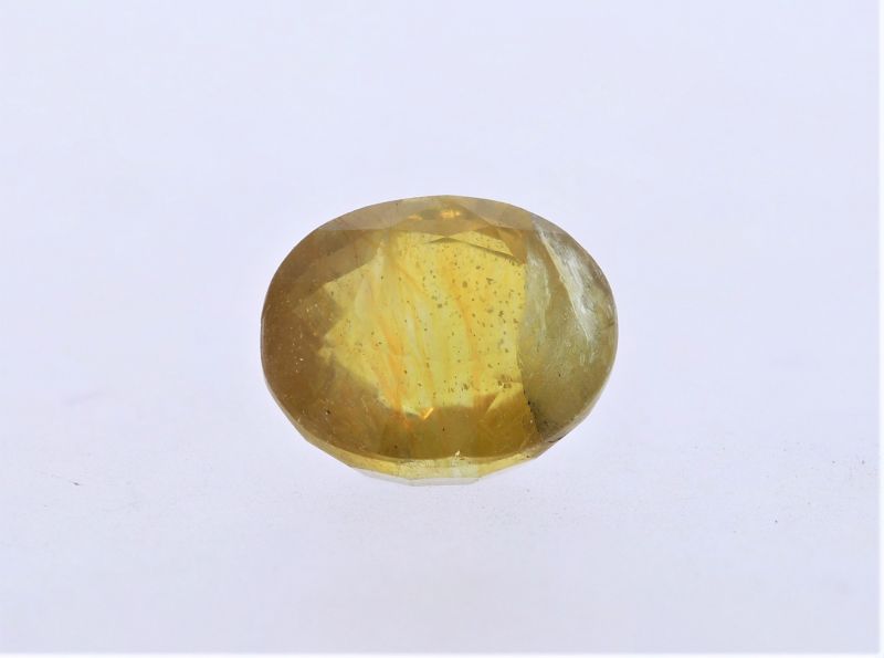 Natural Yellow Sapphire Gemstone  Pukhraj Ratan  5.65 Carat Weight  Origin Sri Lanka 131745