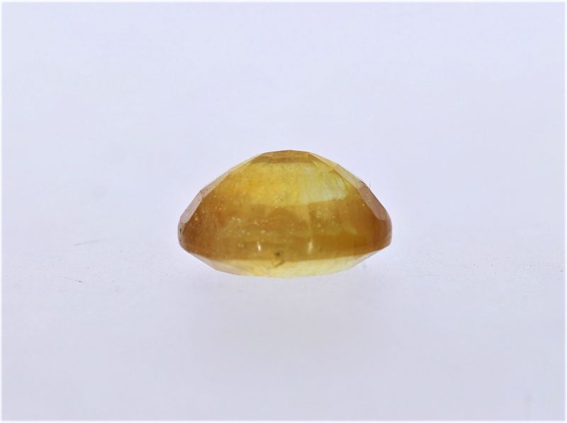 Natural Yellow Sapphire Gemstone  Pukhraj Ratan  5.6 Carat Weight  Origin Sri Lanka 131751