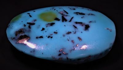 402066 Certified  Turqoise (Fizora) Gemstone 14 -Carat Weight-Origin Iran