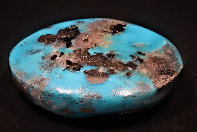 402068 Certified  Turqoise (Fizora) Gemstone 30 -Carat Weight-Origin Iran