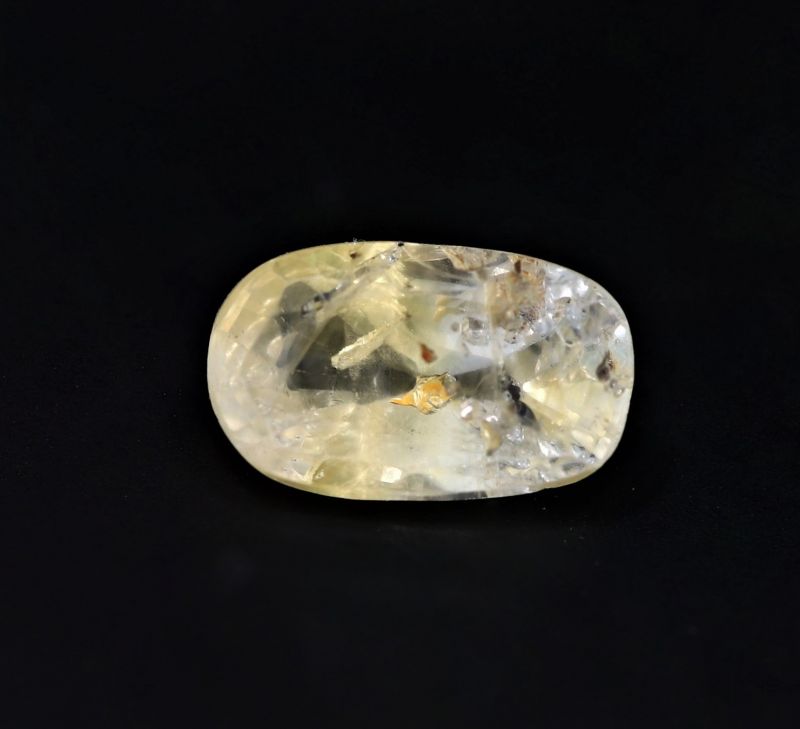 Yellow Sapphire Gemstone  Pukhraj Ratan  4.25 Carat Weight  Origin Sri Lanka 722034