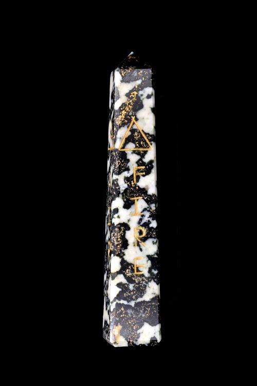 Black Jasper Healing Wand-RPHW202003
