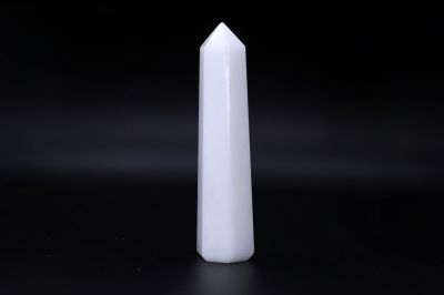 White Agate Healing Wand-RPHW202019