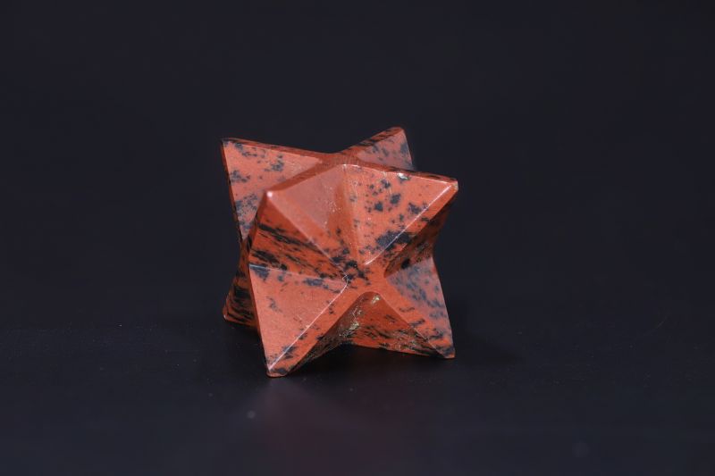 Natural Carnelian Merkaba Star-RPMS202001