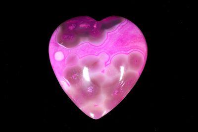 DRUZY PINK AGATE HEART-RPHA202006