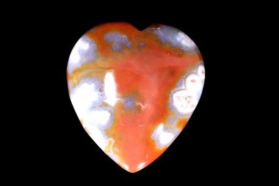 FLOWER AGATE HEART-RPHA202007