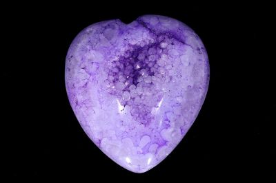 LIGHT PURPELE AGATE HEART-RPHA202009