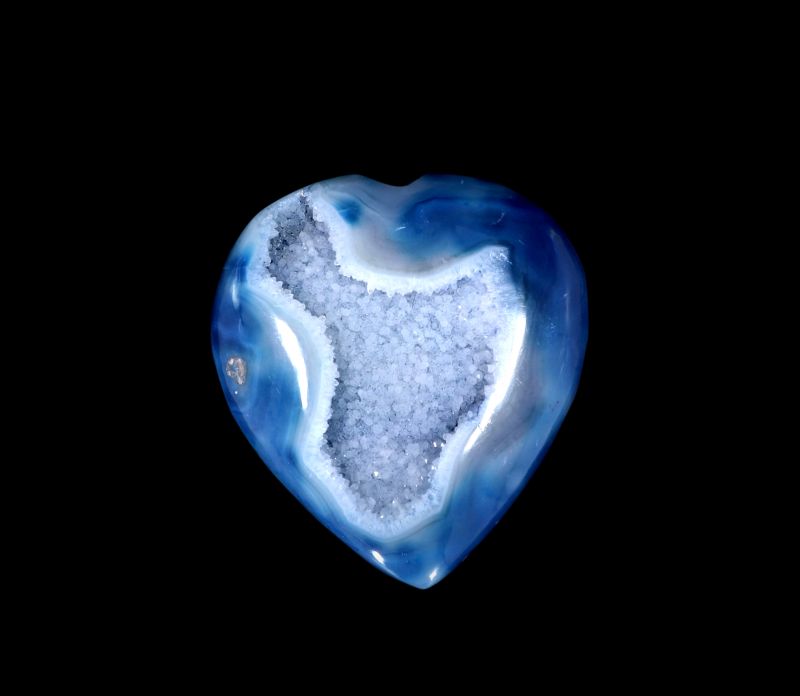 SEA BLUE AGATE HEART-RPHA202014