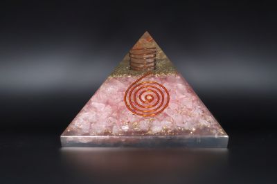 Rose quartz Stone+Sphetik+Pansil+ORG Pyramid-SJRER_PS_129