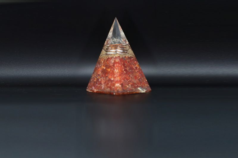 Red agate stone+Pansil+ORA+Pyramid-SJRER_PS_134
