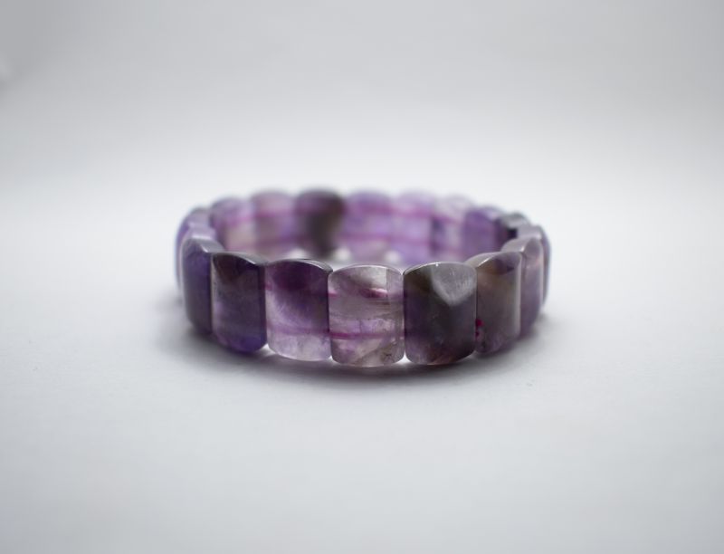 Amethyst square bracelet (sq)
