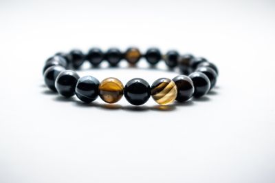 Black small Aqeeq Bracelet-O