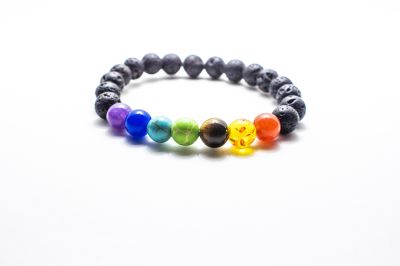 7 Chakra with Lava Bracelet