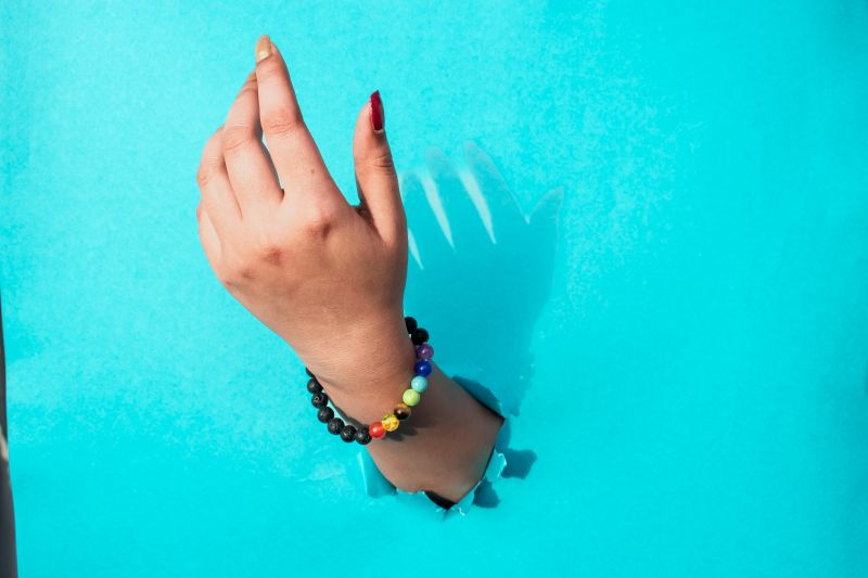 7 Chakra with Lava Bracelet