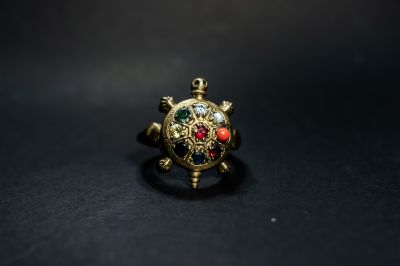 Navratna Panchdhatu Tortoise Ring-A22070